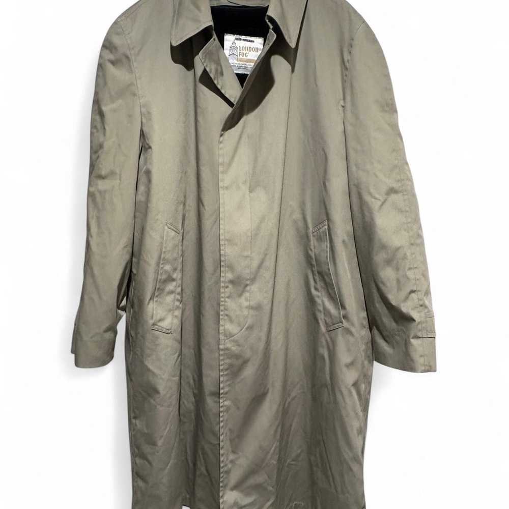Vintage 80s London Fog Trench Coat XL- Old Money Aesthetic, Dark Academia